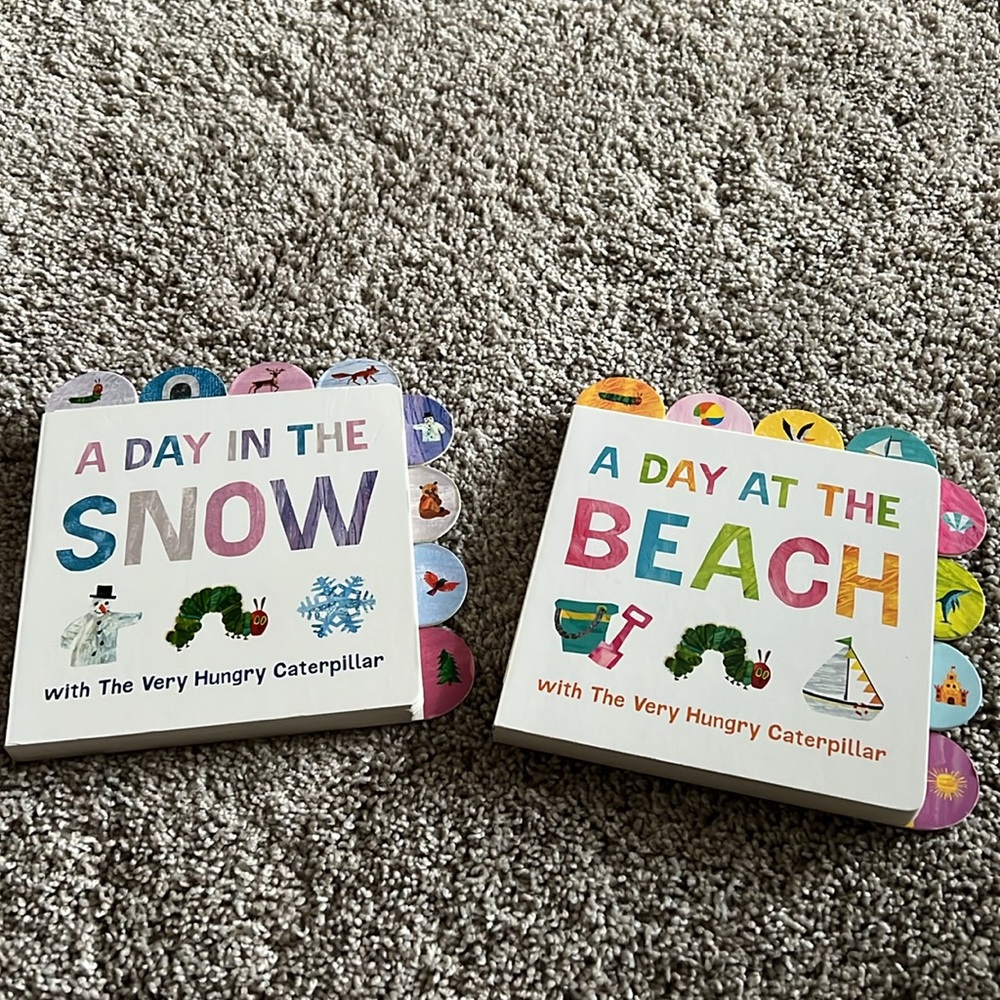 Toddler books with the Very Hungry Caterpillar